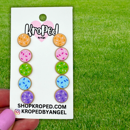 Sugar Cookie Stud Earrings