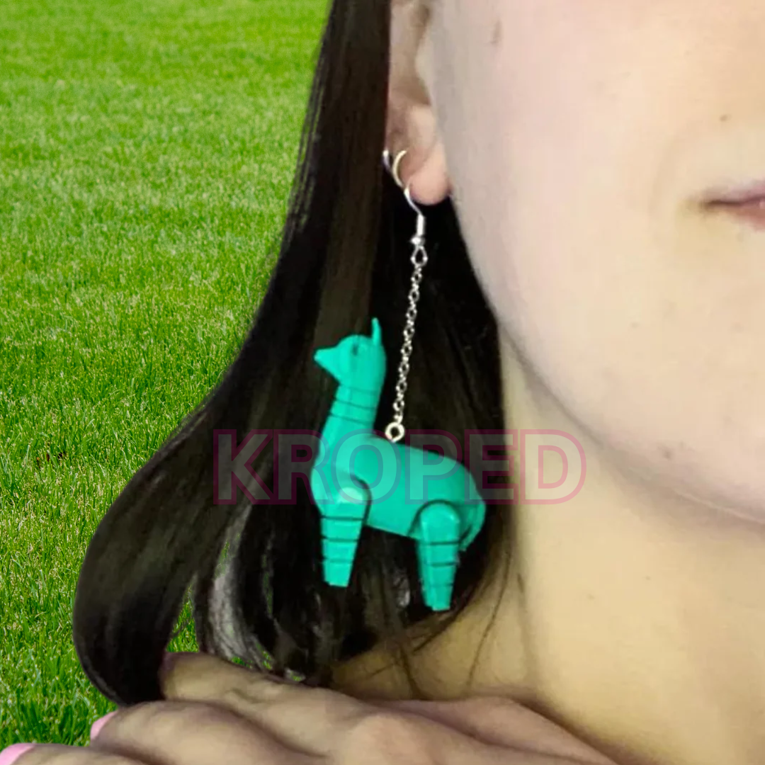 Moving Llama Alpaca Earrings