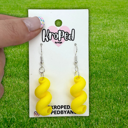 Pasta Noodle Earrings