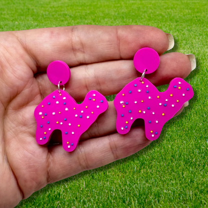 Iced Animal Cookie Earrings