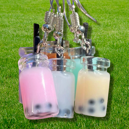 Boba Bubble Tea Earrings