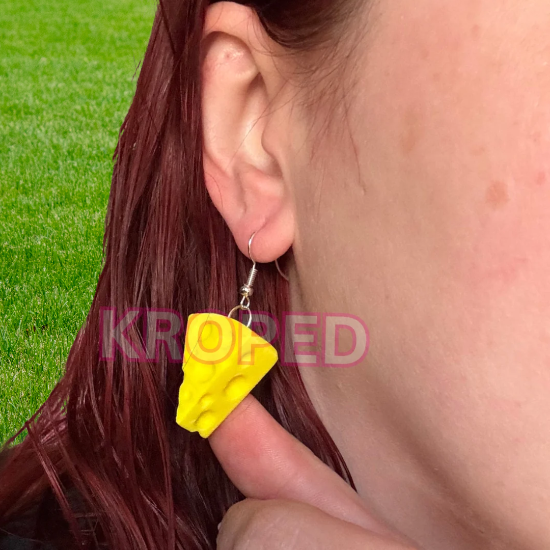 Cheese Wedge Earrings