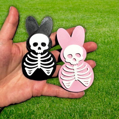 Skelton Marshmallow Magnet