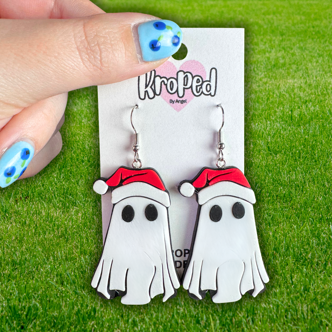 Santa Ghost Earrings