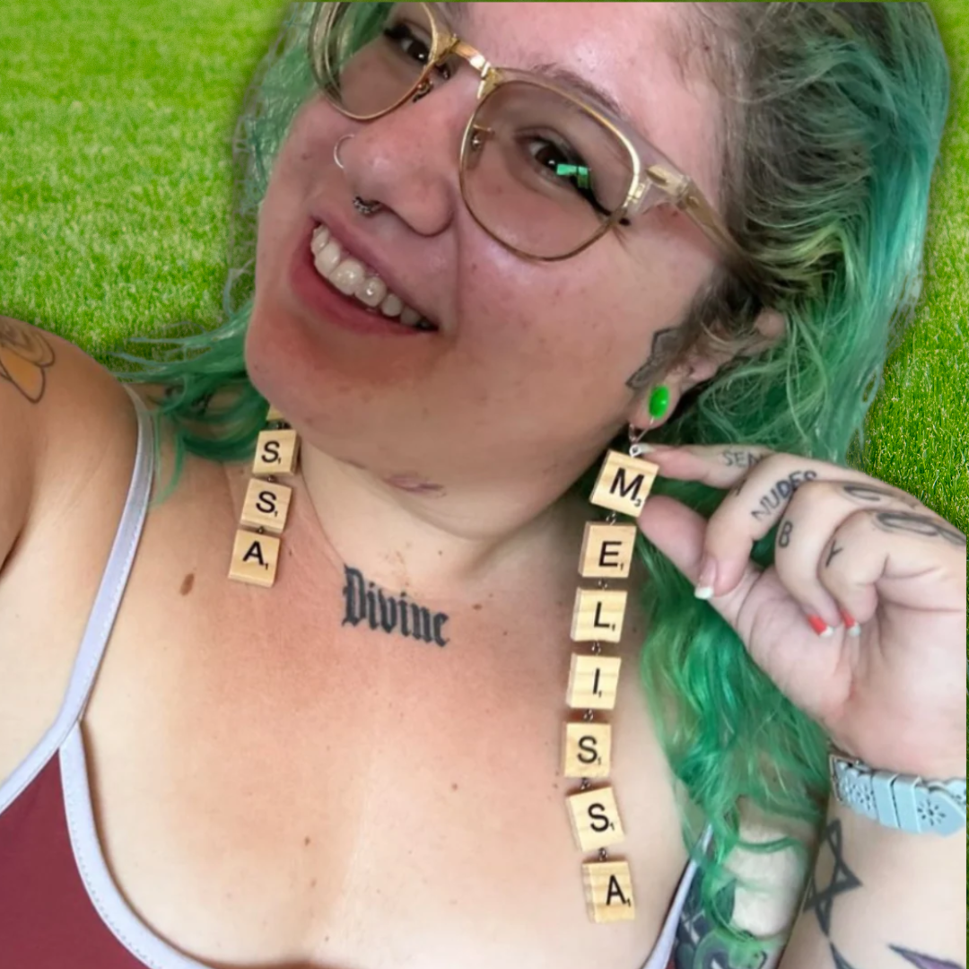 Scrabble Tile Earrings
