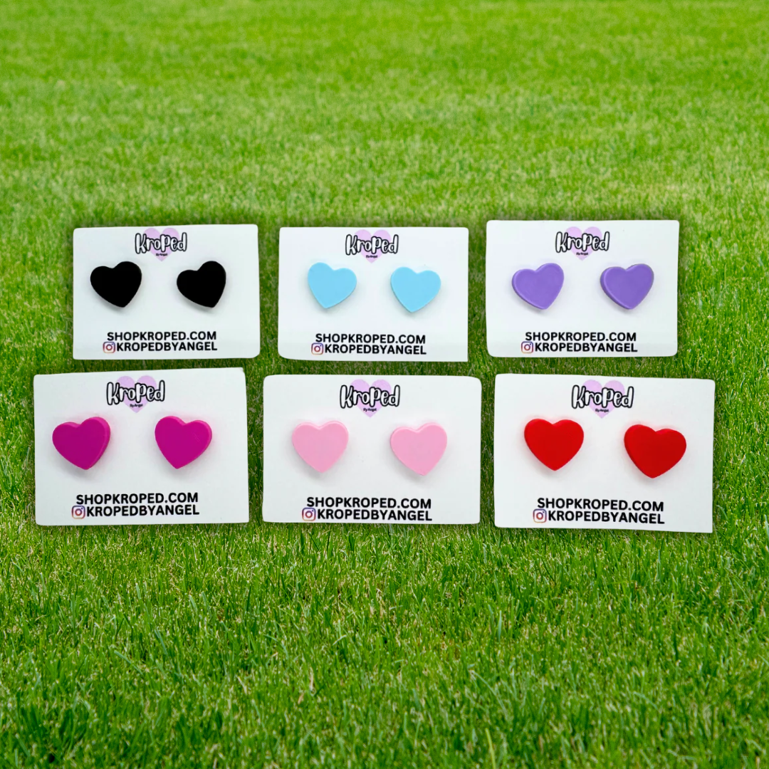 Heart Stud Earrings