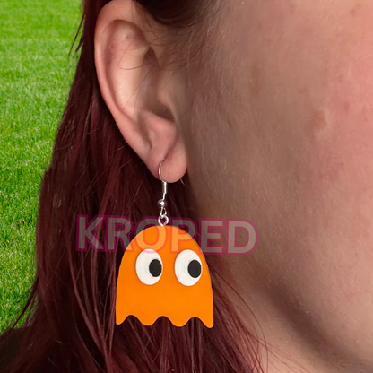 Retro Ghost Game Earrings
