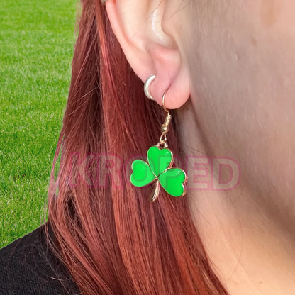 Heart Shamrock Earrings -More Colors