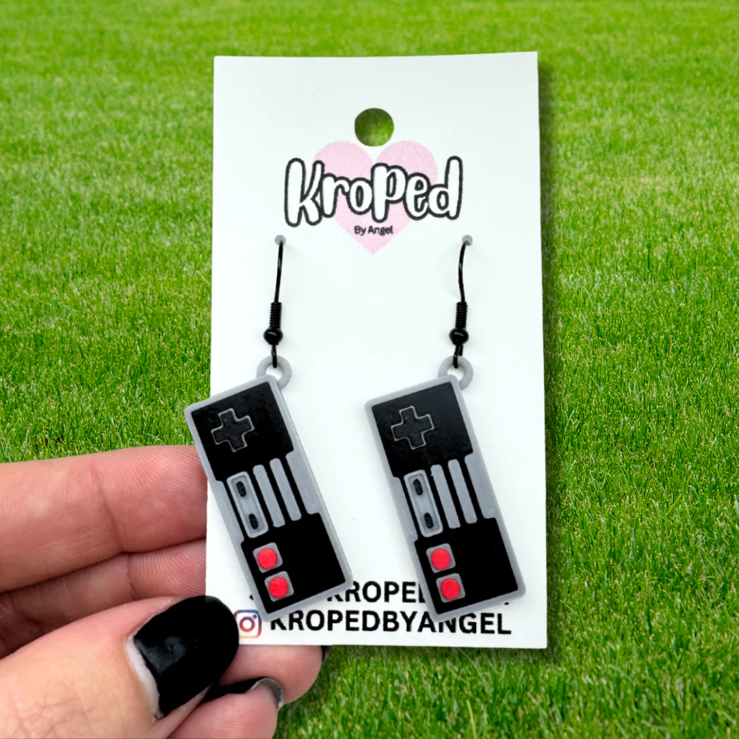 Retro Video Game Controller Earrings