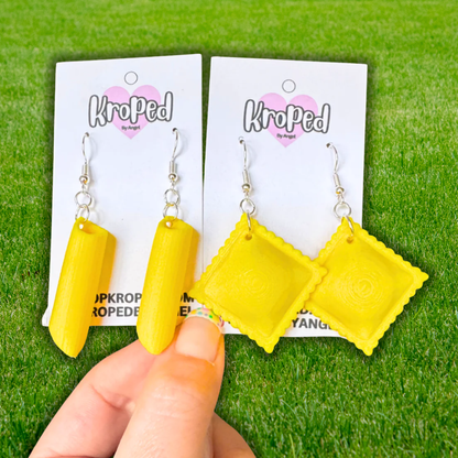 Pasta Noodle Earrings