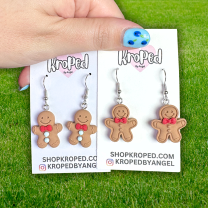Tiny Gingerbread Men Earring