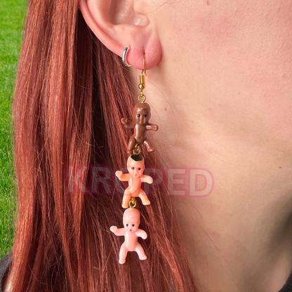 Triple Baby Dangle Earrings
