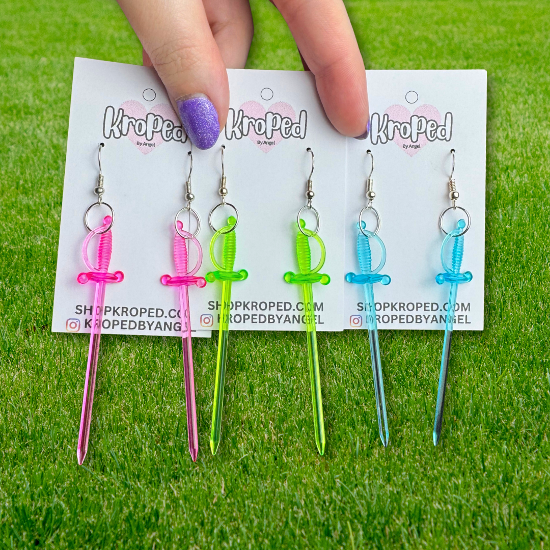 Toothpick Sword Earrings