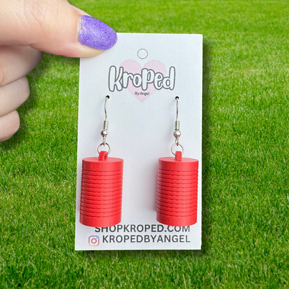 Cranberry Sauce Earrings