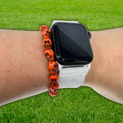 Orange Skull Bracelet