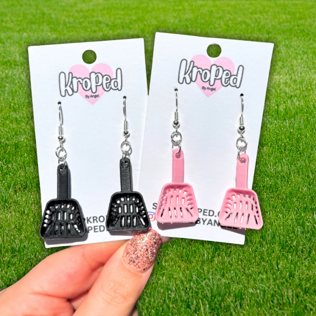 Cat Litter Scooper Earrings