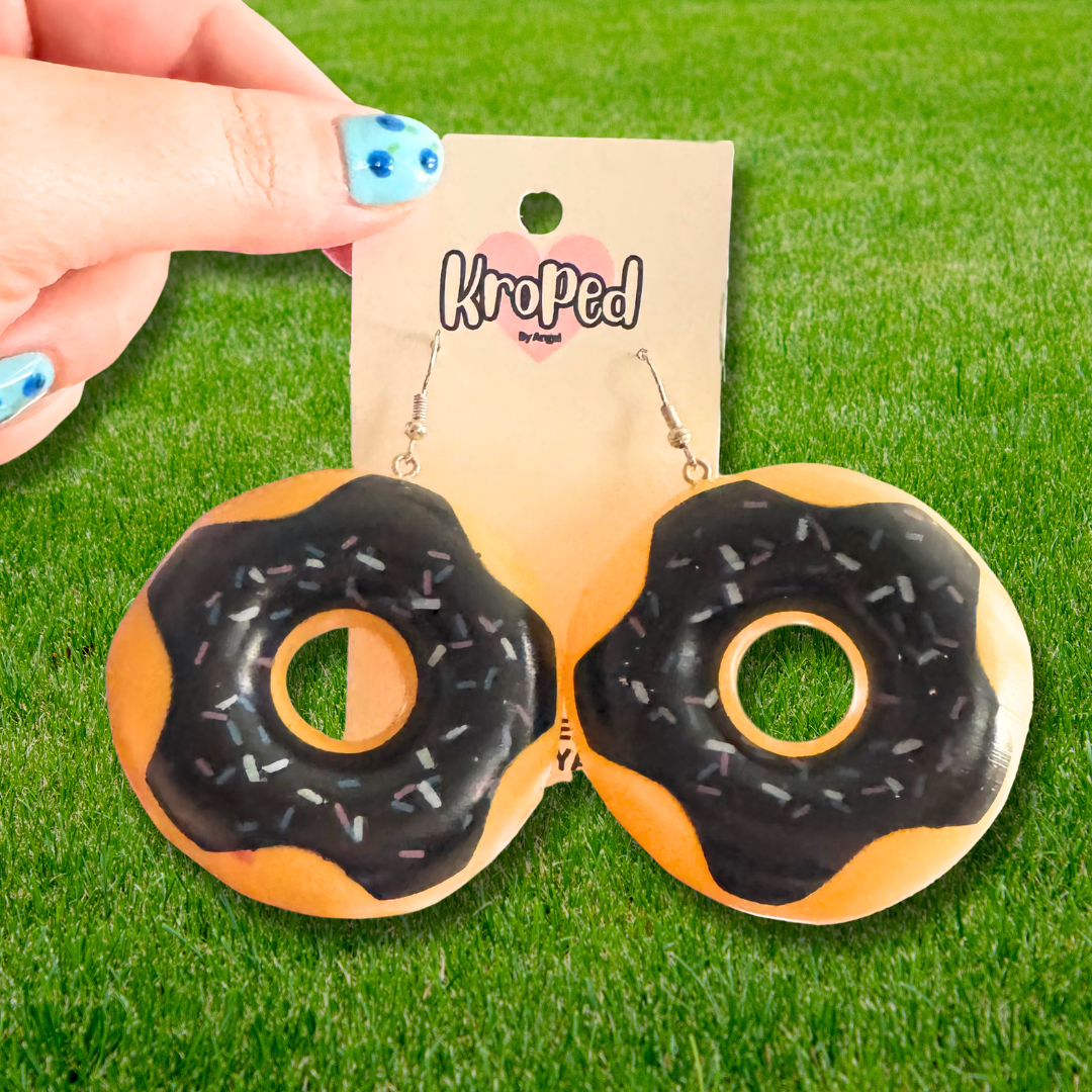 Chocolate Donut Toy Earrings