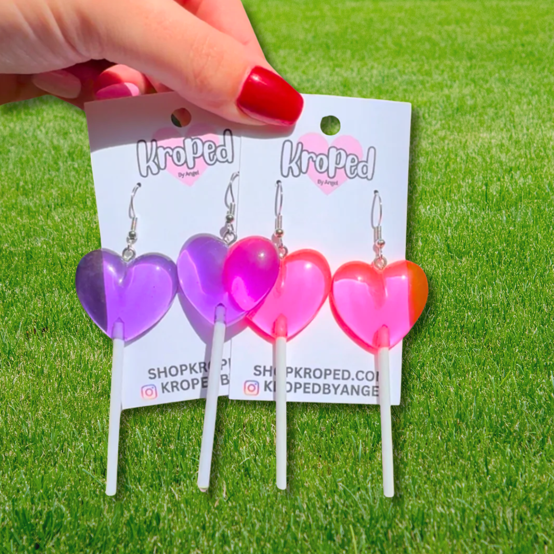 Heart Lollipop Earrings
