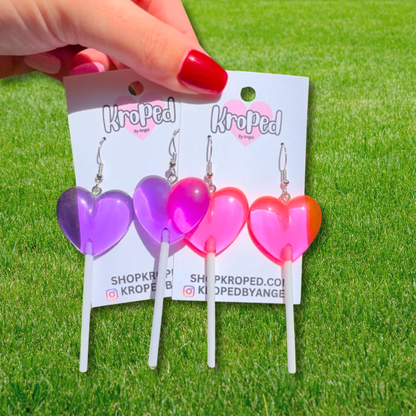 Heart Lollipop Earrings