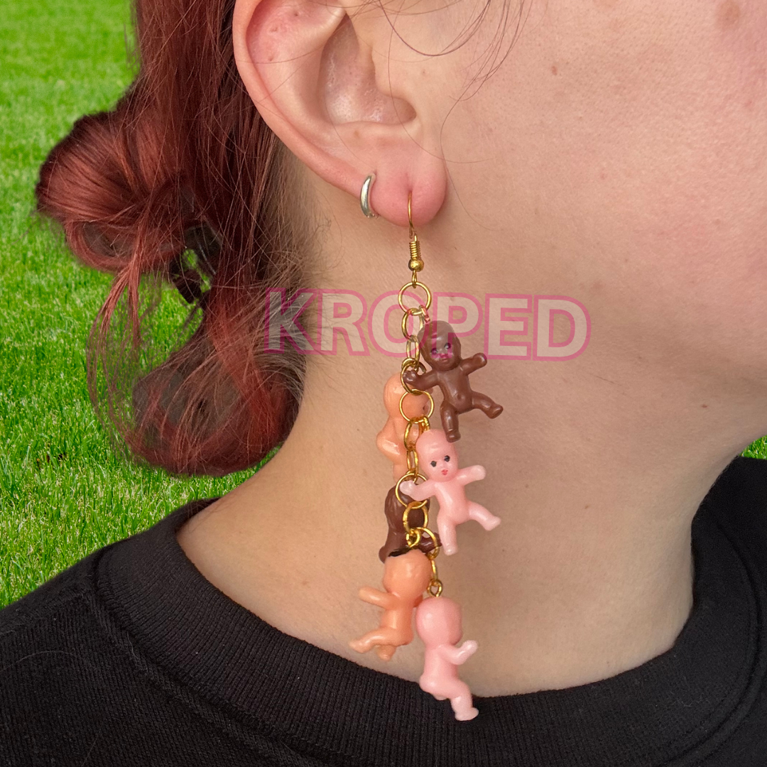 Baby Dangle Cluster Earrings