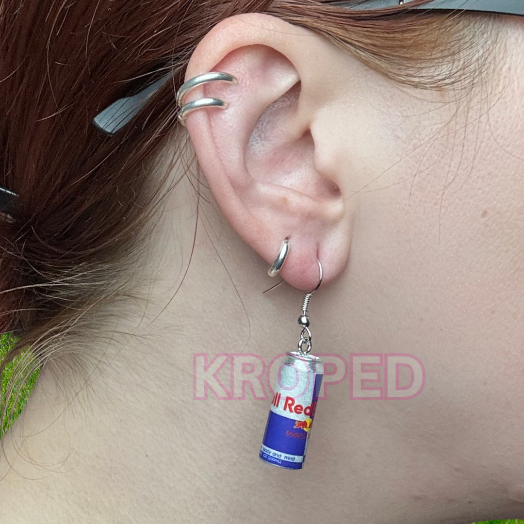 Bull Energy Drink Earrings