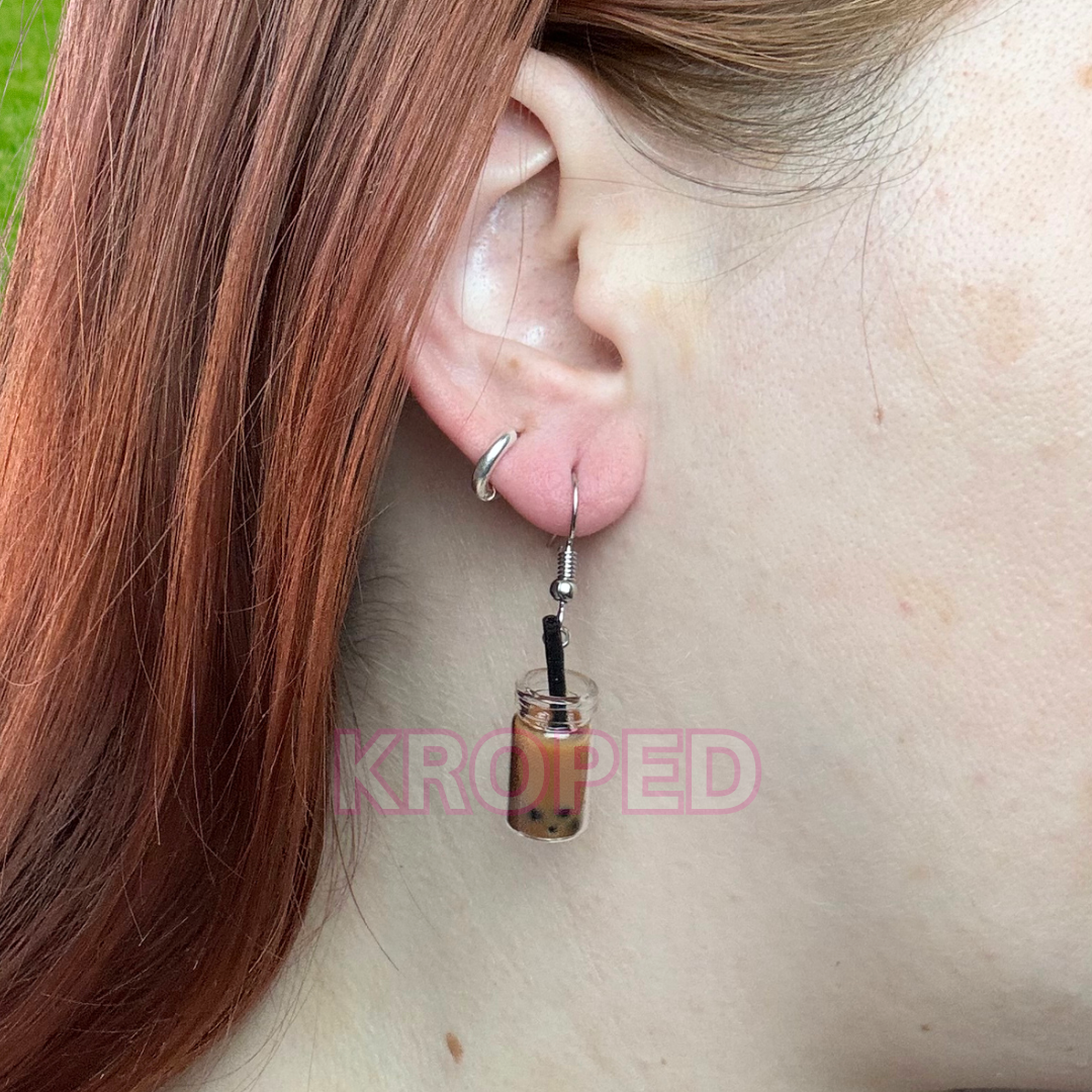 Boba Bubble Tea Earrings