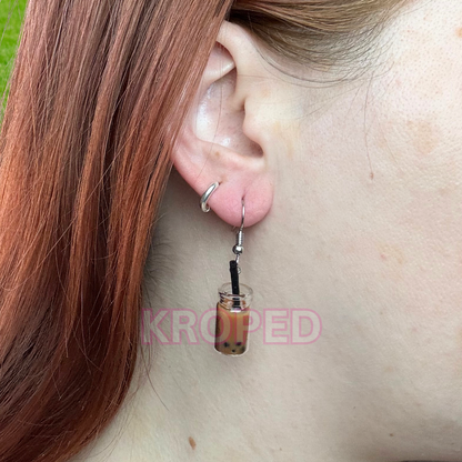 Boba Bubble Tea Earrings