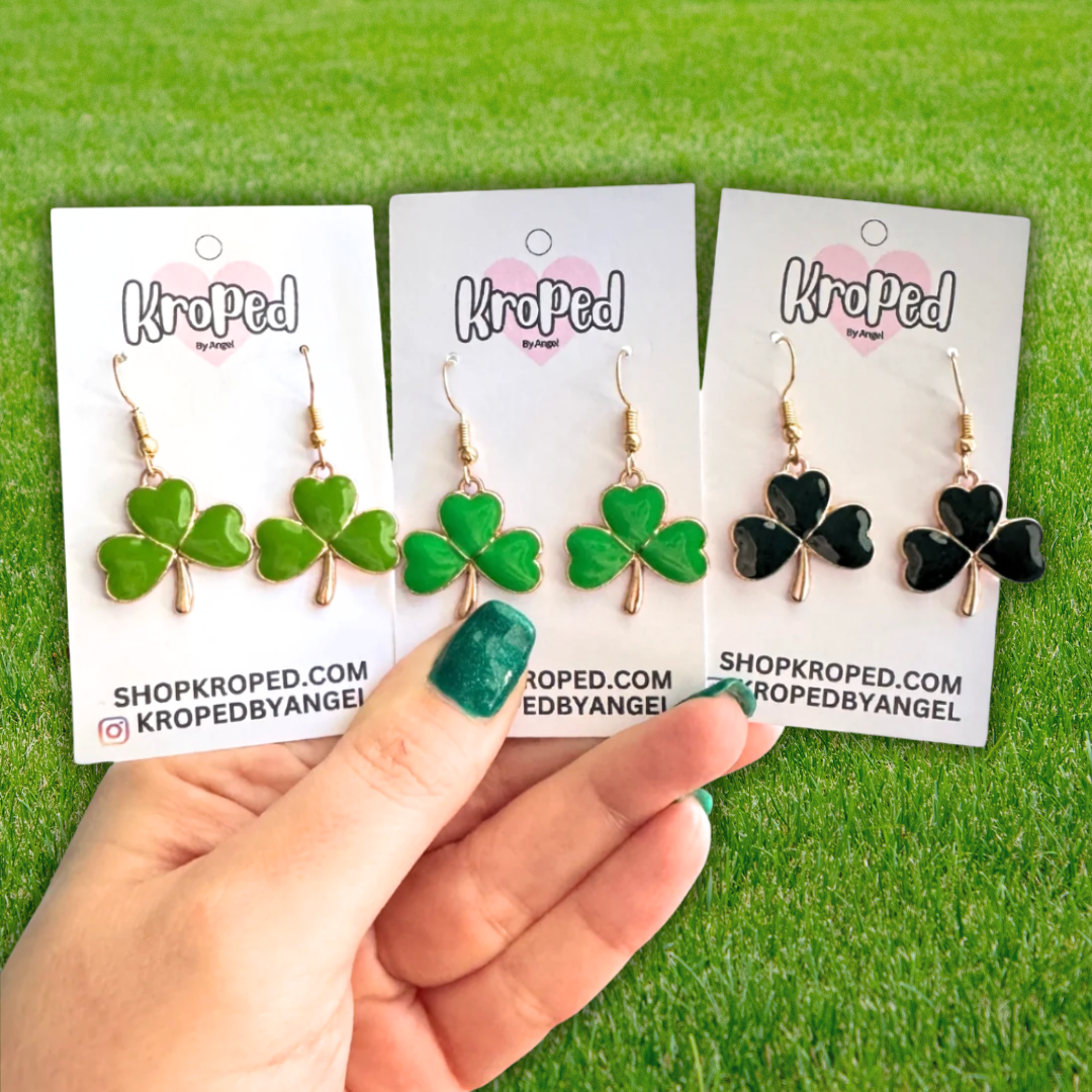 Heart Shamrock Earrings -More Colors