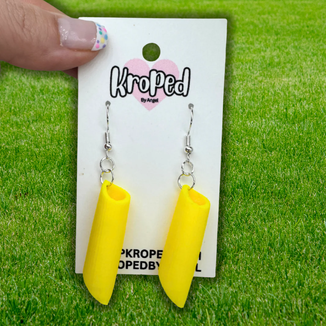 Pasta Noodle Earrings
