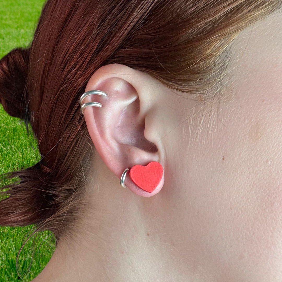 Heart Stud Earrings