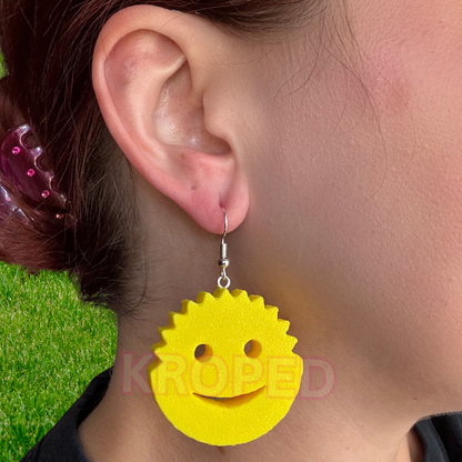 Smiley Sponge Earrings