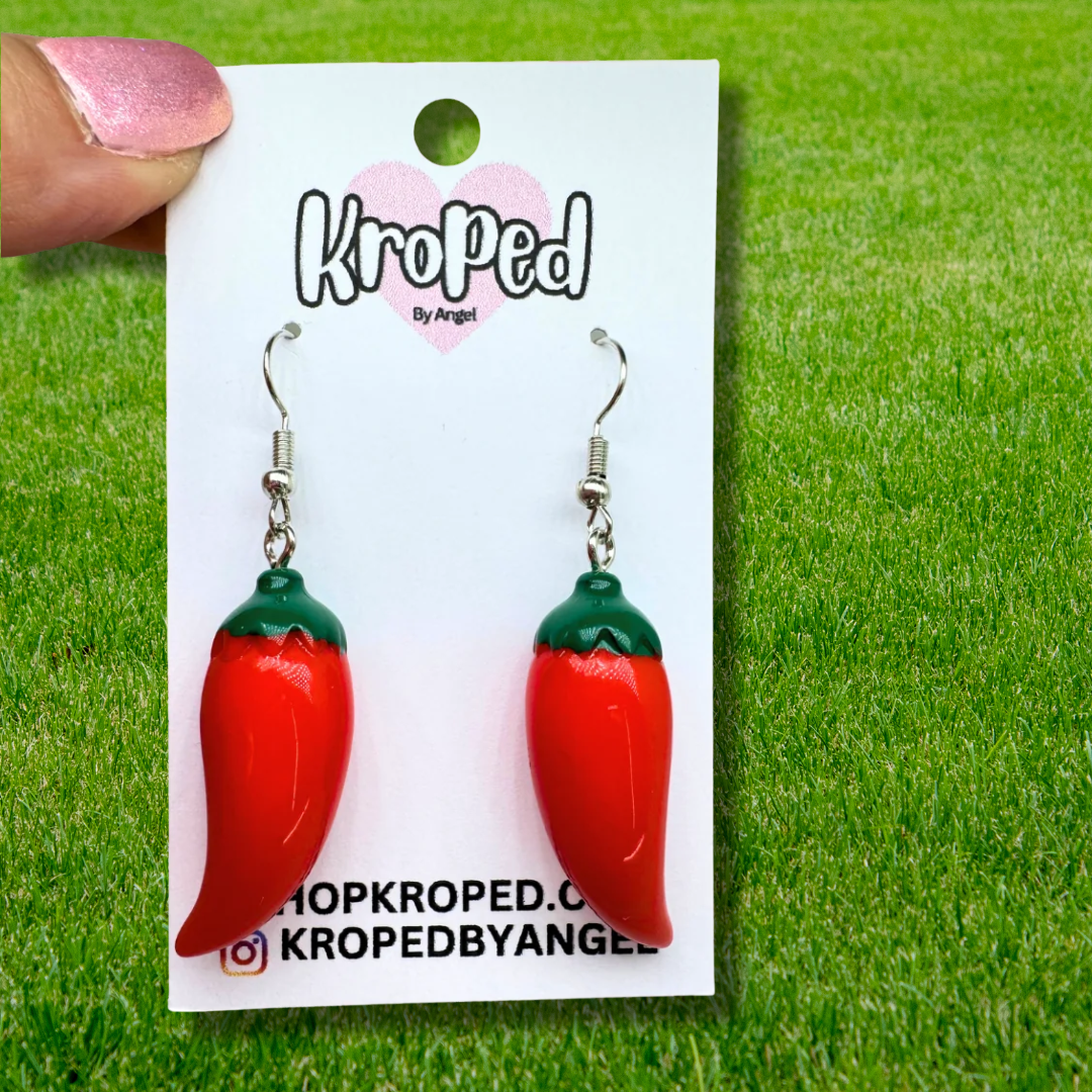 Red Chili Pepper Earrings