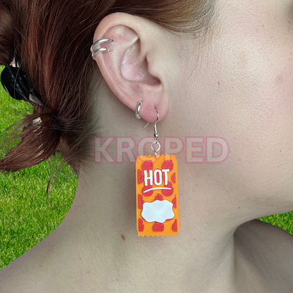 Hot Sauce Packet Earrings