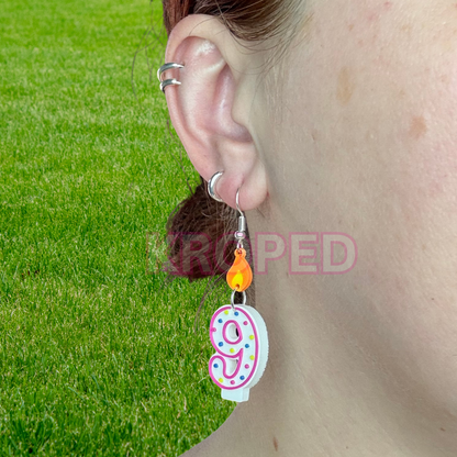 Birthday Candle Earrings