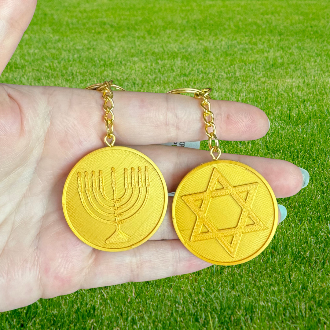 Gelt Coin Keychains