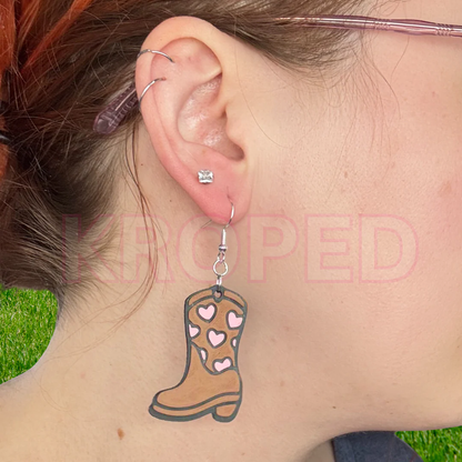 Heart Boot Earrings