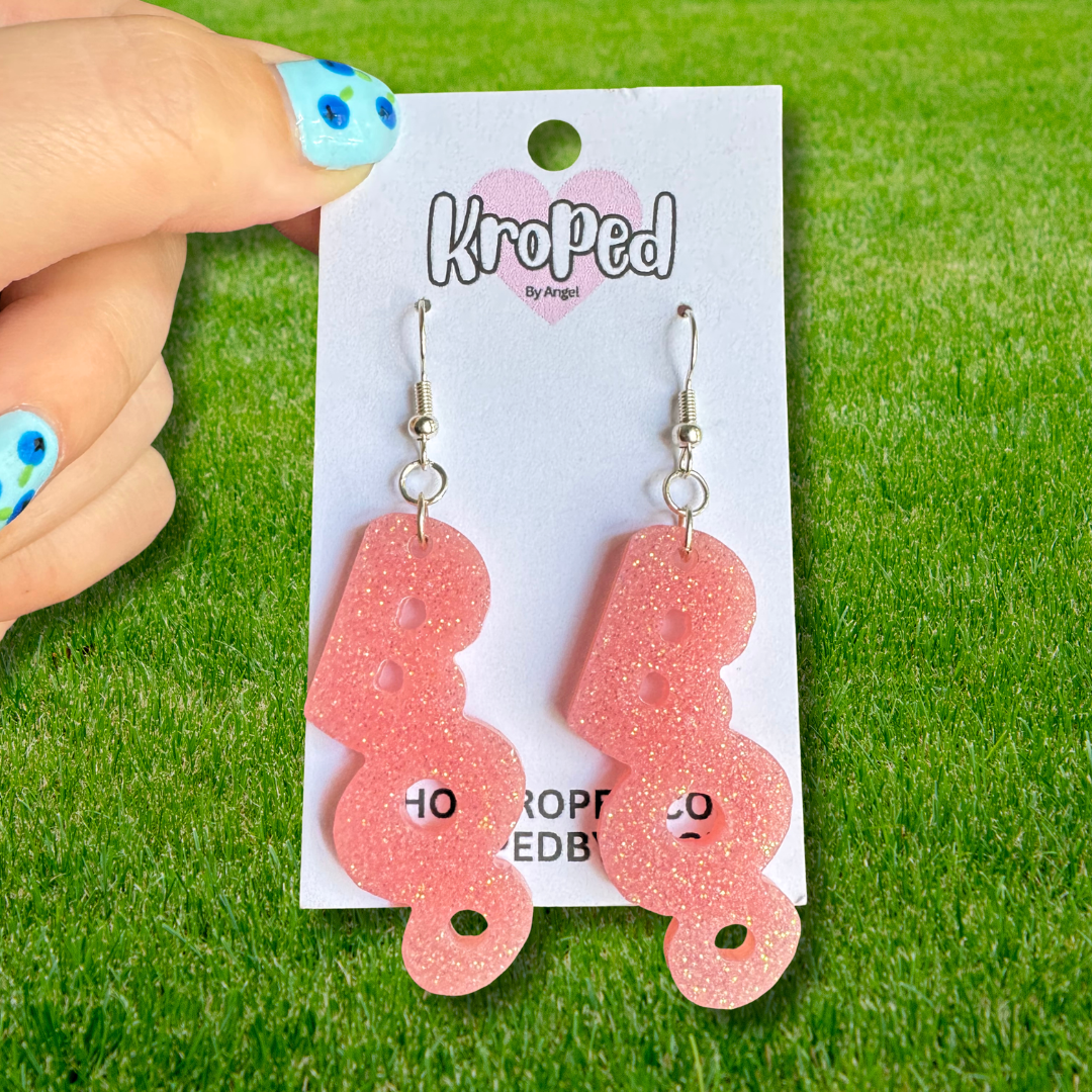 BOO Glitter Dangle Earrings