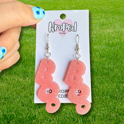 BOO Glitter Dangle Earrings