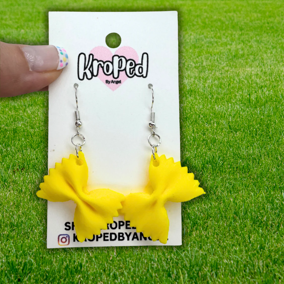Pasta Noodle Earrings