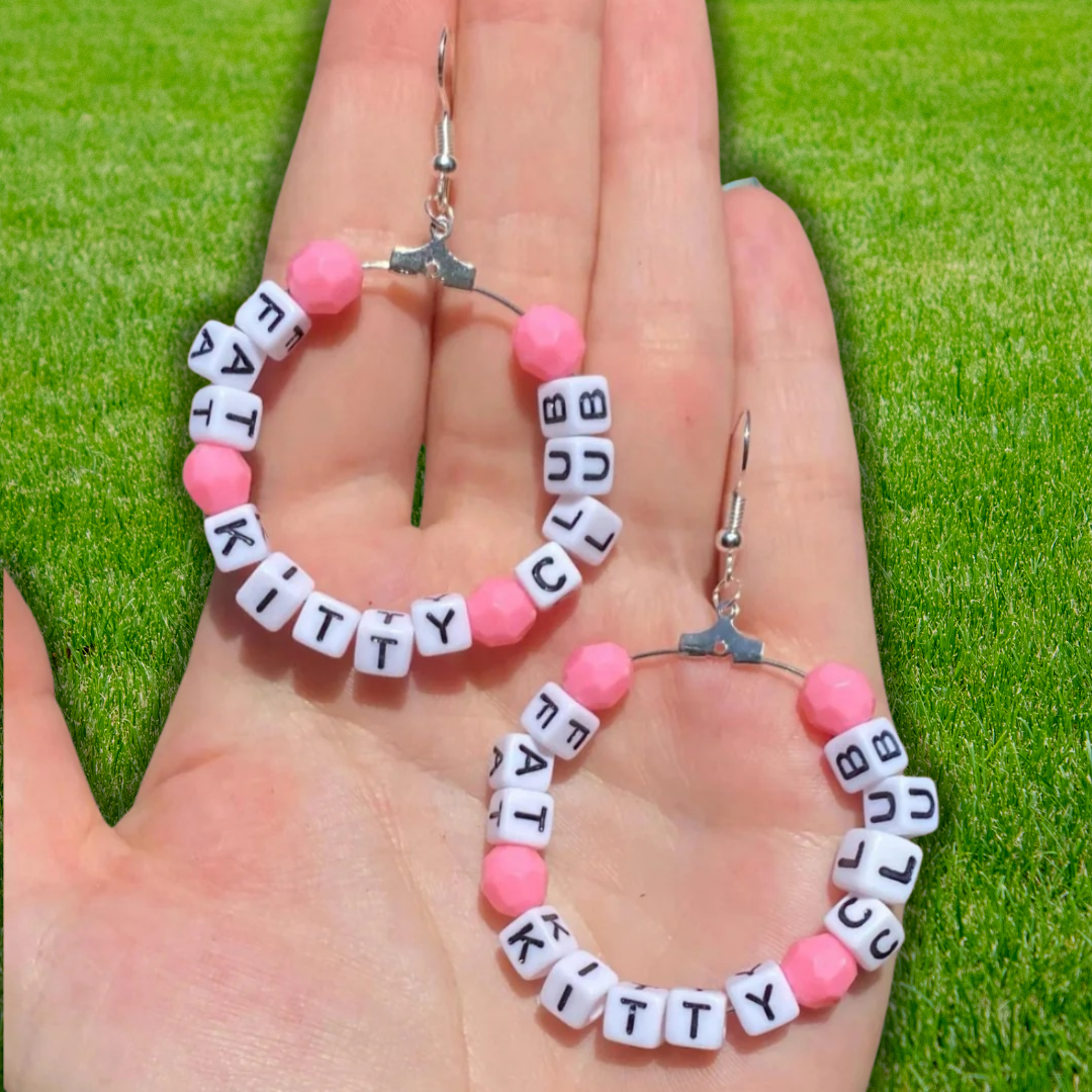 Custom Beaded Hoop Earrings