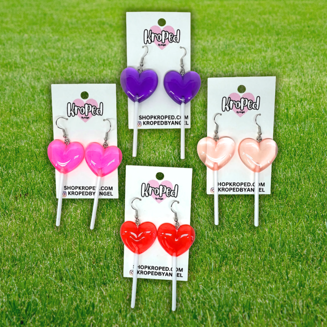 Heart Lollipop Earrings