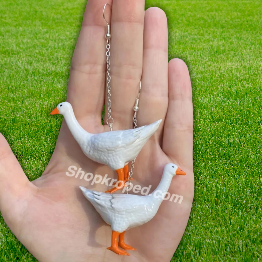 Single Head Duck Earrings