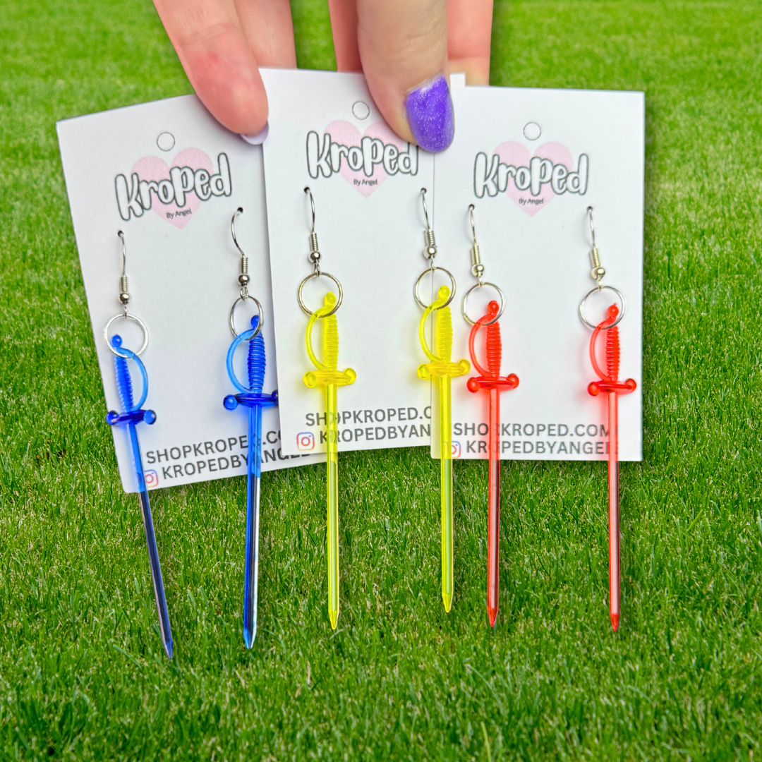 Toothpick Sword Earrings
