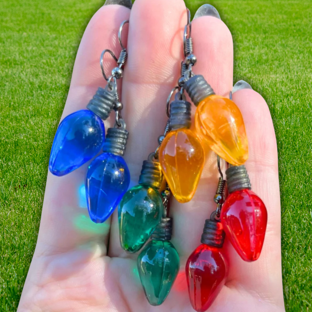 Jelly Holiday Bulb Earrings