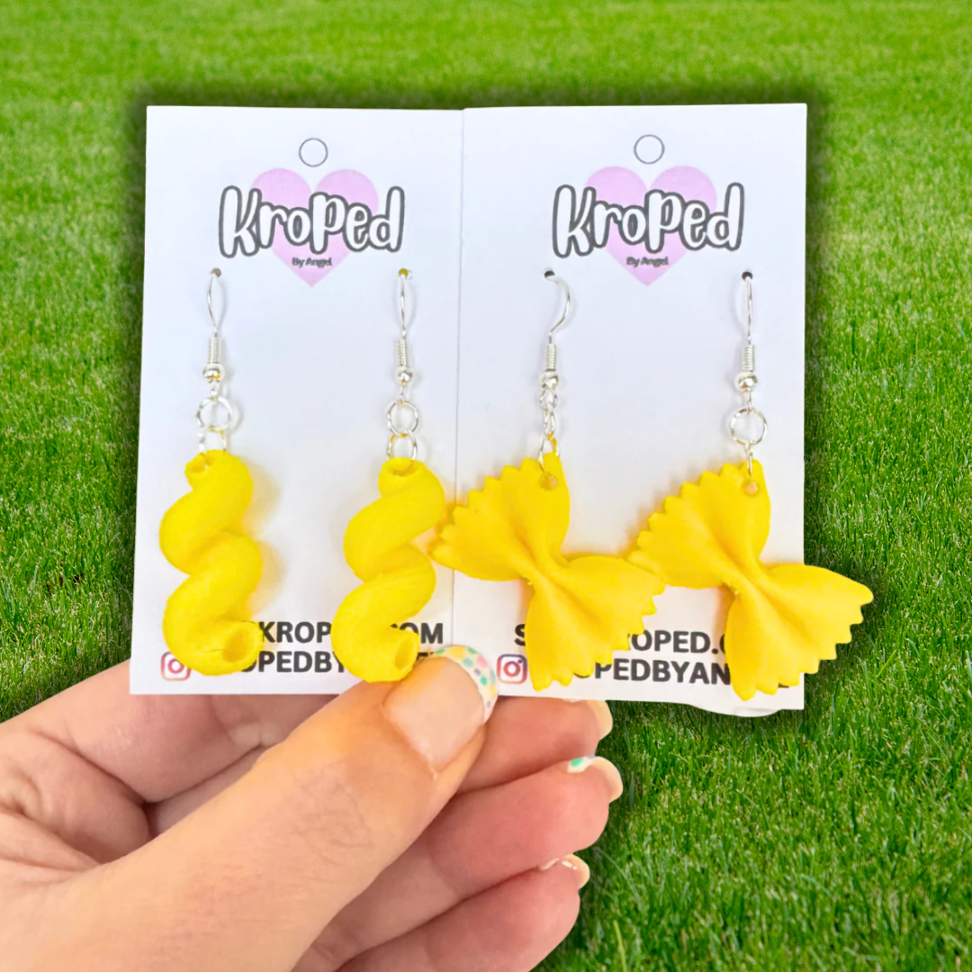 Pasta Noodle Earrings
