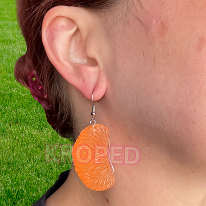 Orange Slice Earrings