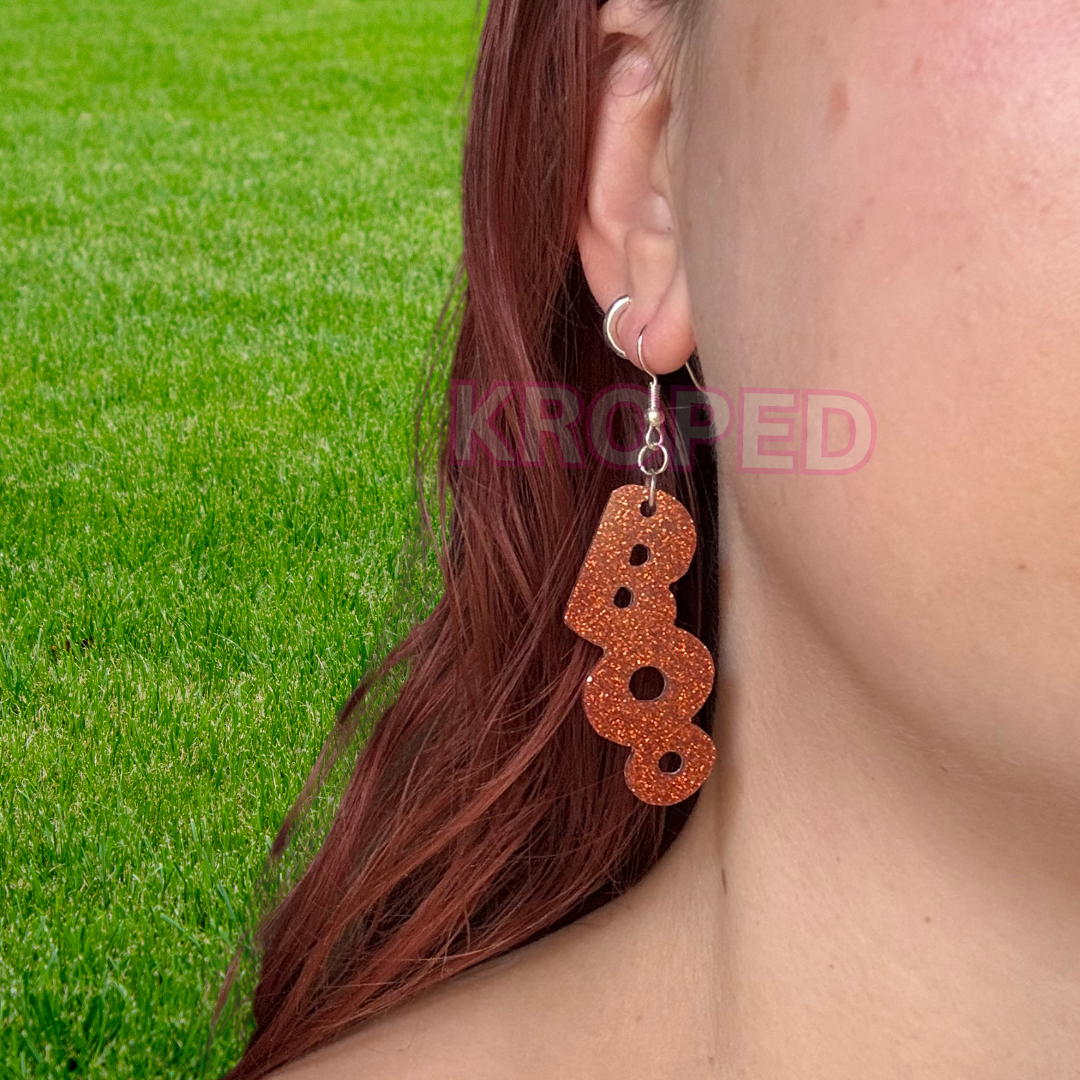 BOO Glitter Dangle Earrings
