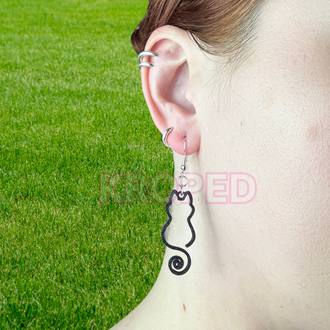 Cat Outline Earrings