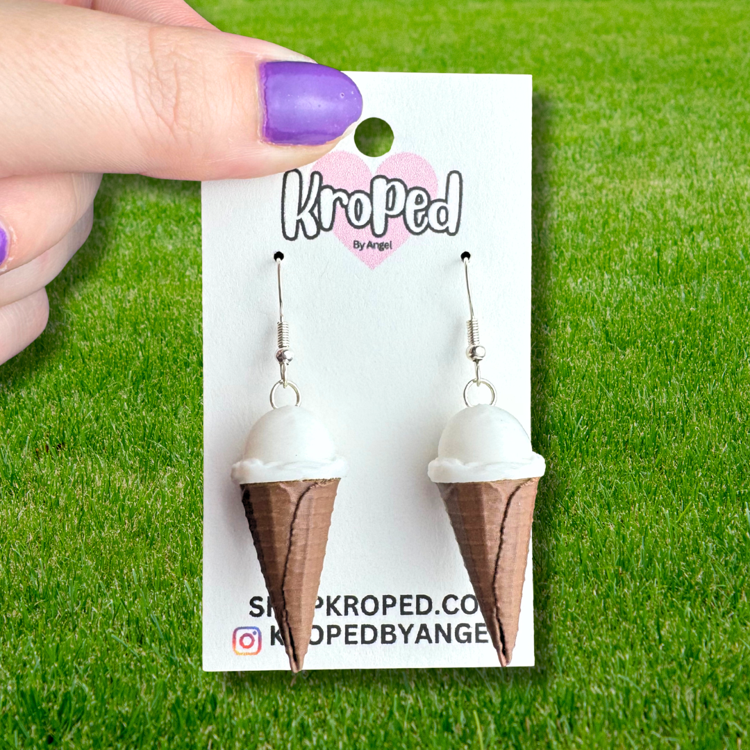 Ice Cream Cone Earrings