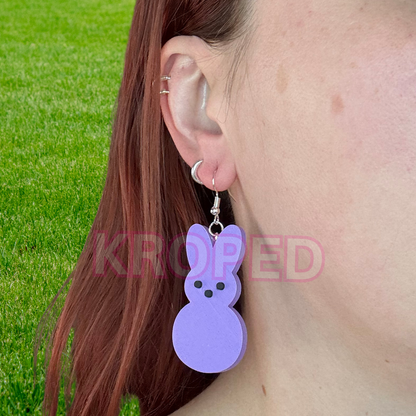 Marshmallow Bunny Earrings